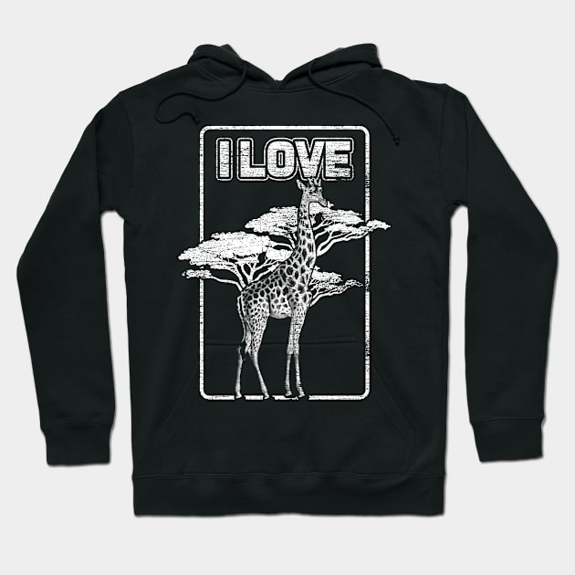 Love Giraffe Hoodie by shirtsyoulike